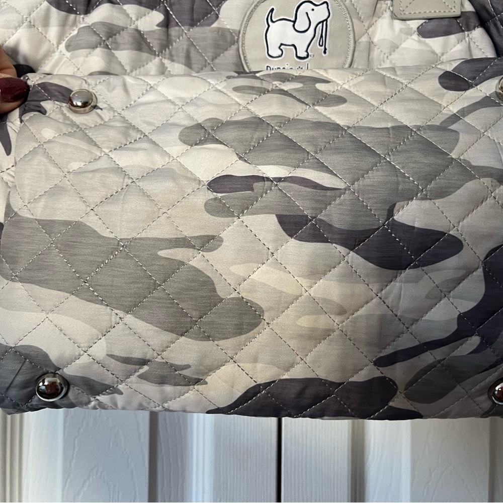 Puppie Love Gray Camo Quilted Bag - Picture 5 of 5